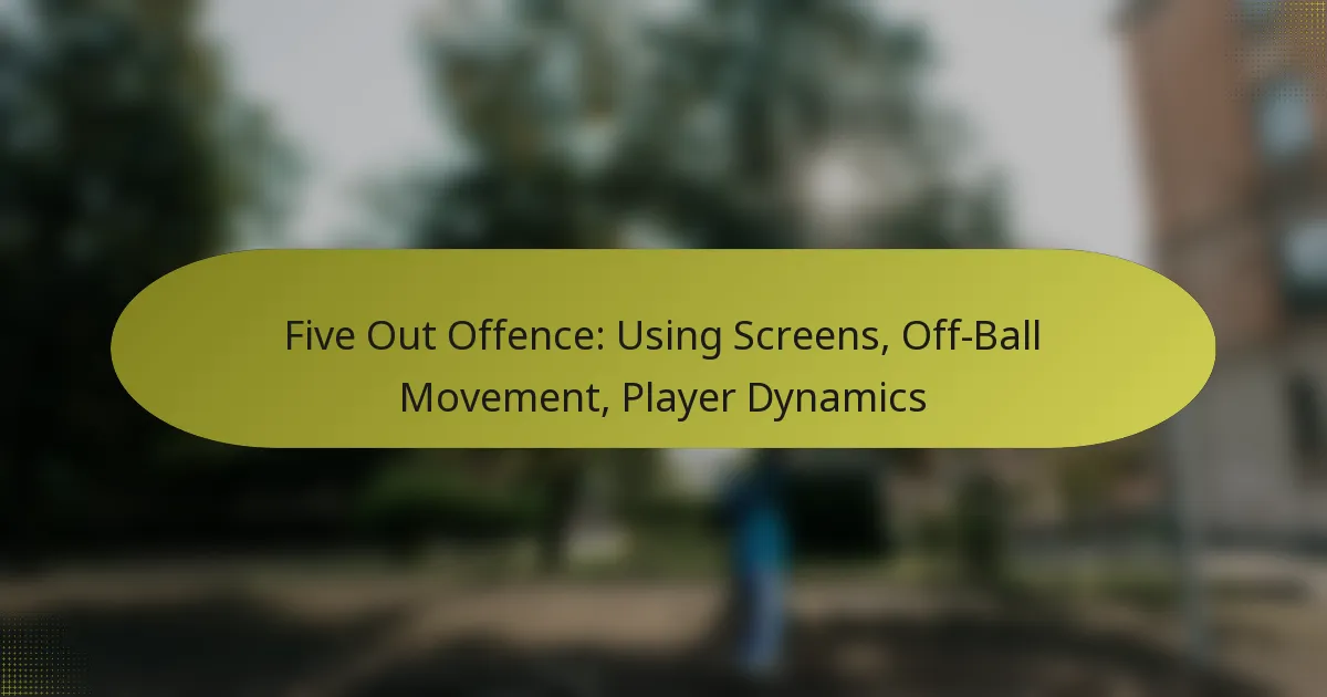 Five Out Offence: Using Screens, Off-Ball Movement, Player Dynamics