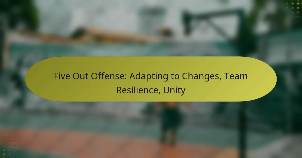 Five Out Offense: Adapting to Changes, Team Resilience, Unity