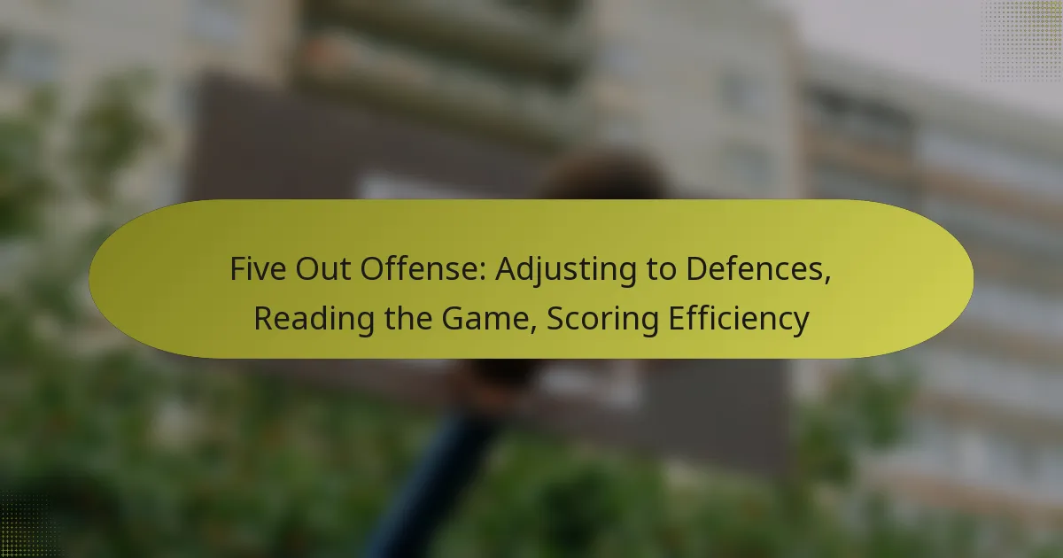 Five Out Offense: Adjusting to Defences, Reading the Game, Scoring Efficiency