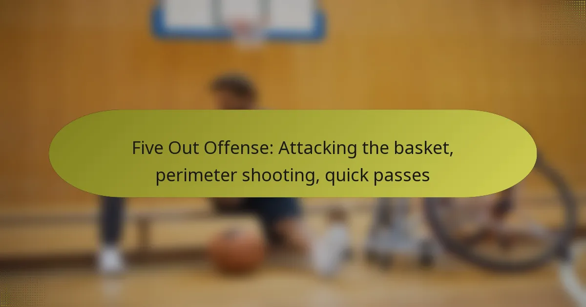 Five Out Offense: Attacking the basket, perimeter shooting, quick passes