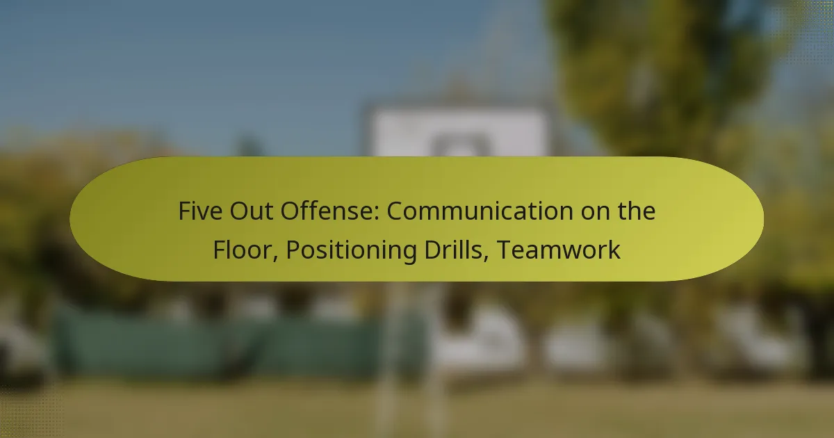 Five Out Offense: Communication on the Floor, Positioning Drills, Teamwork