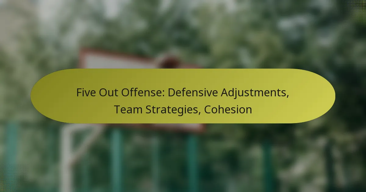 Five Out Offense: Defensive Adjustments, Team Strategies, Cohesion
