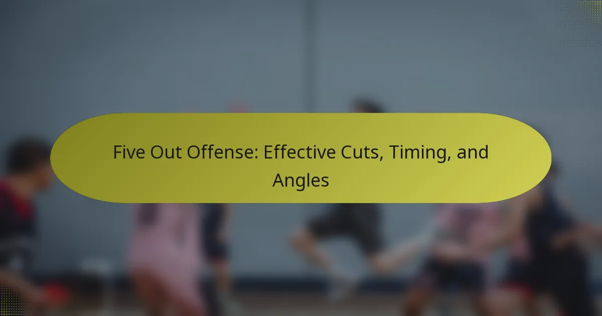 Five Out Offense: Effective Cuts, Timing, and Angles