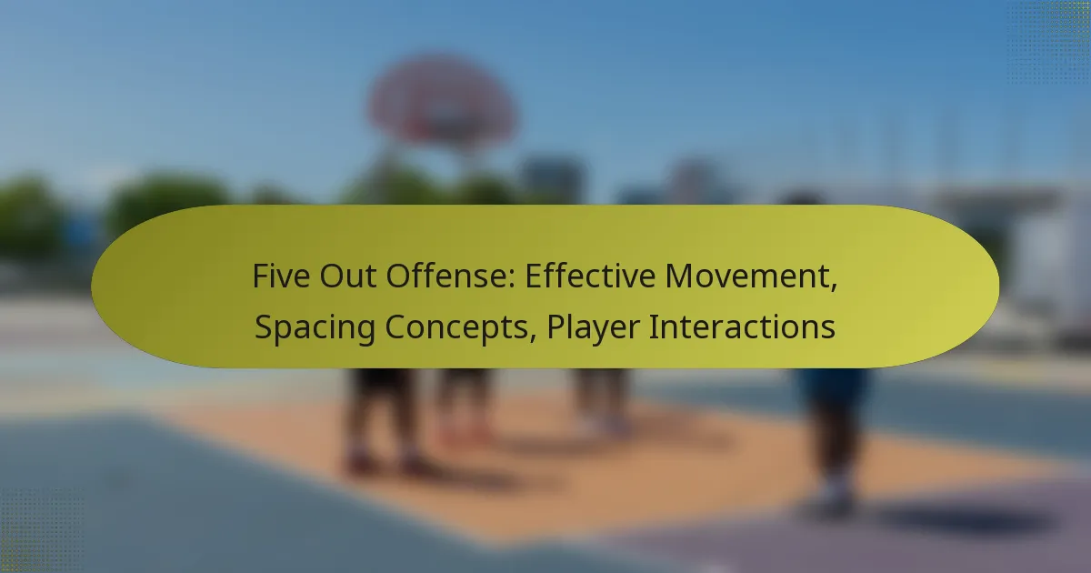 Five Out Offense: Effective Movement, Spacing Concepts, Player Interactions
