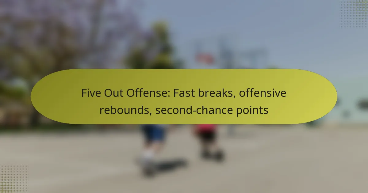Five Out Offense: Fast breaks, offensive rebounds, second-chance points