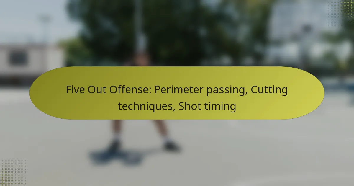 Five Out Offense: Perimeter passing, Cutting techniques, Shot timing