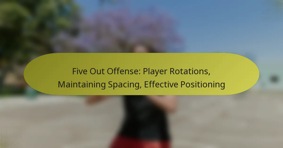 Five Out Offense: Player Rotations, Maintaining Spacing, Effective Positioning