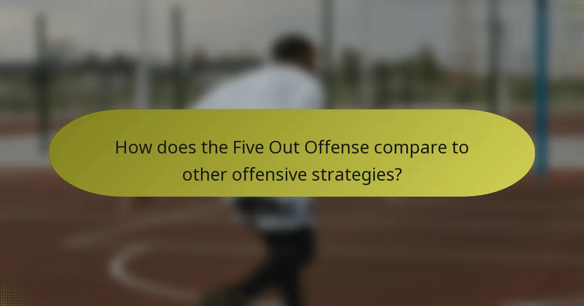 How does the Five Out Offense compare to other offensive strategies?